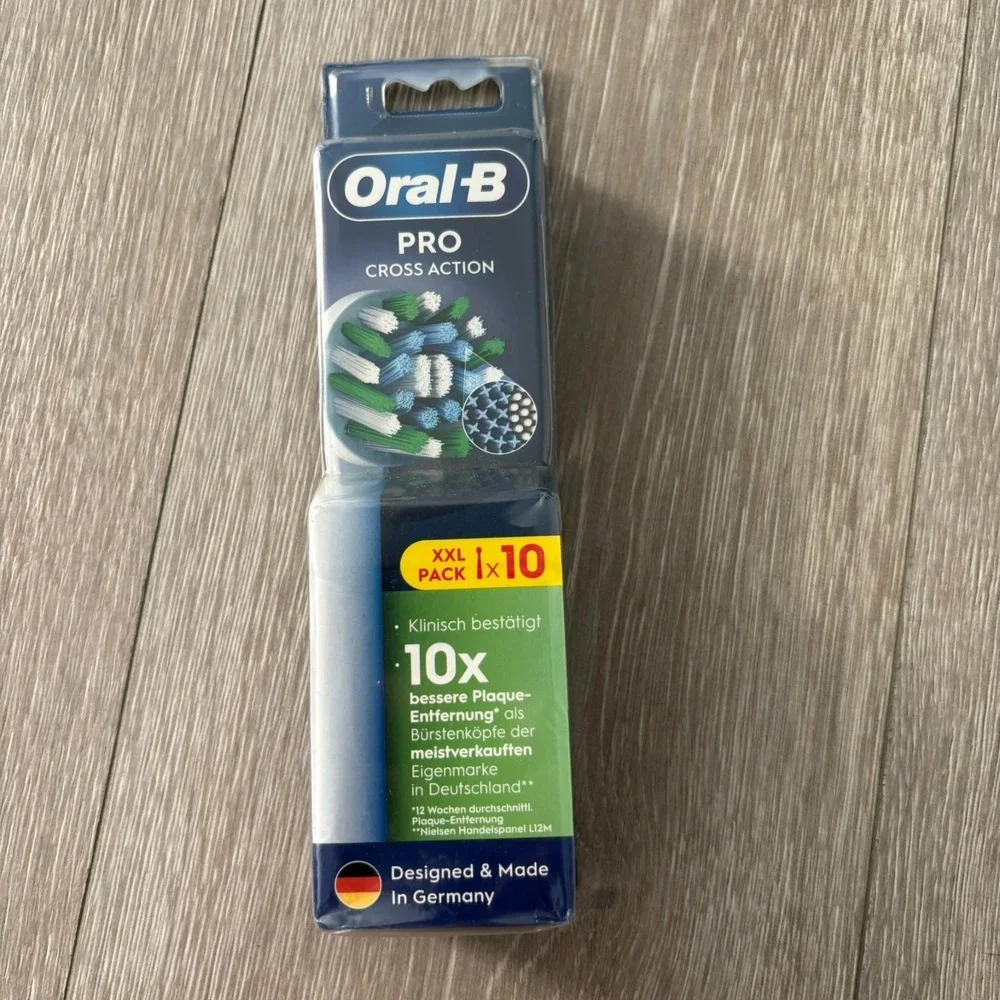 NWB Oral-B Pro CrossAction Electric‎ Toothbrush Replacement Heads XXL Pack 10x
